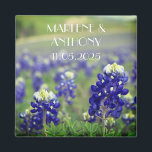 Bluebonnets Blue Flowers Texas Floral Wedding Magnet<br><div class="desc">Bluebonnets,  blue flowers,  Texas,  lone star state Wedding magnet. Perfect for birthday gift,  for them.</div>