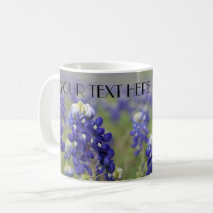 Bluebonnets Blue Flowers Texas texan Floral Coffee Mug