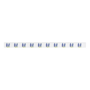 Bluebonnets Blue Flowers Texas Texan Floral Grosgrain Ribbon