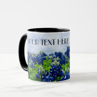 Bluebonnets Blue Flowers Texas texan Floral Mug