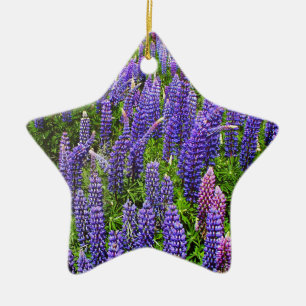 Bluebonnets Blue Flowers Texas Texan Lupine Ceramic Ornament