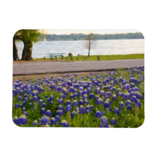 Bluebonnets by the Lake Magnet