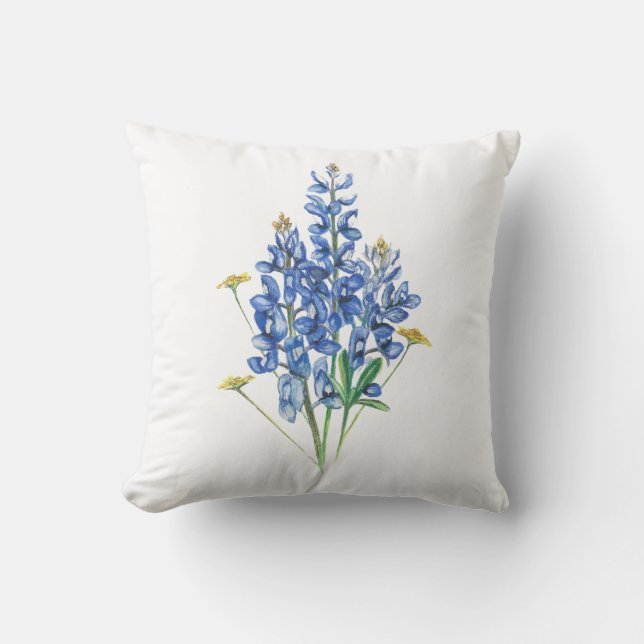 Bluebonnets Cushion (Front)