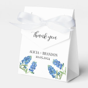 Bluebonnets Floral Elegant Modern Wedding Favour Box