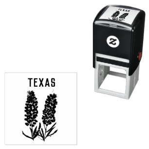 Bluebonnets Flowers Wildflowers Lupine Texas Self-inking Stamp