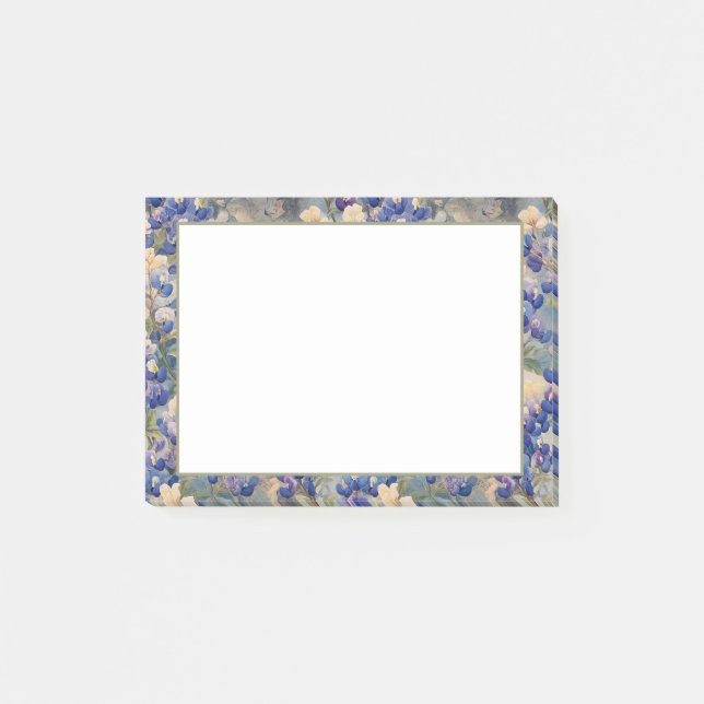 Bluebonnets in Fields Post-it Notes (Front)