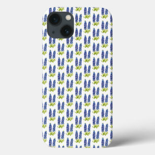 Bluebonnets Texas Blue Flowers Watercolor iPhone 13 Case