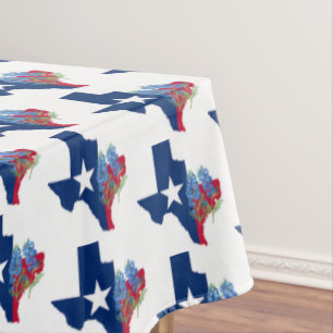 Bluebonnets Texas State Flowers University Tablecloth