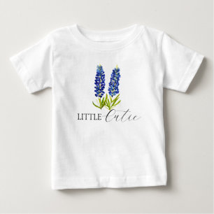 Bluebonnets Texas watercolor Floral Baby Baby T-Shirt