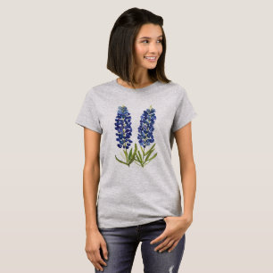 Bluebonnets Texas Wildflowers Lupine Watercolor T-Shirt
