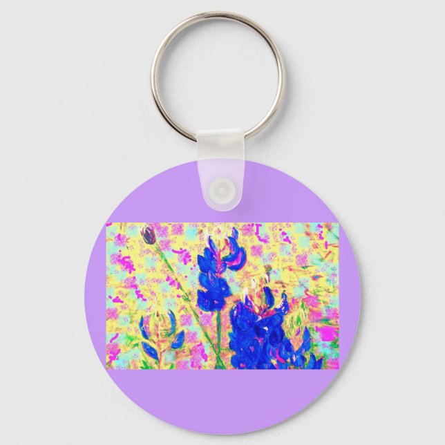 bluebonnets upclose key ring (Front)