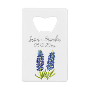 Bluebonnets Watercolor Blue Flower Floral Wedding