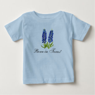 Bluebonnets watercolor Floral Boy Baby Baby T-Shirt