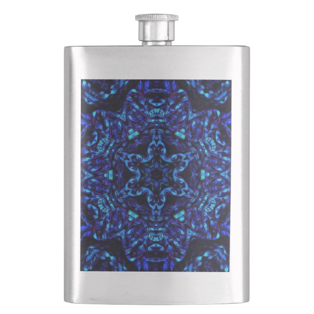 Blued Up Hip Flask (Front)