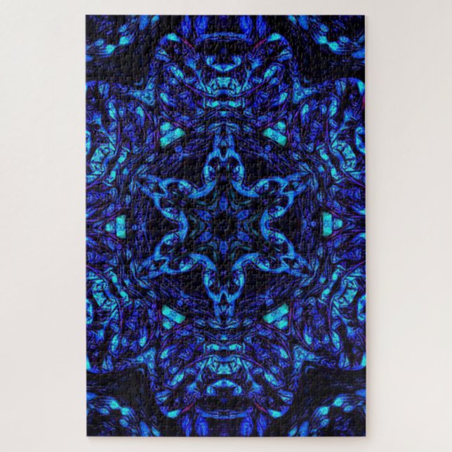 Blued Up Jigsaw Puzzle (Vertical)