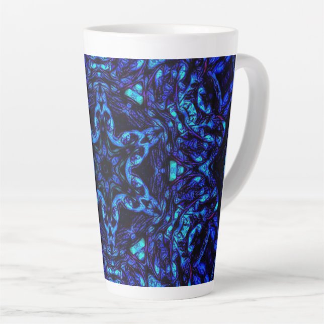 Blued Up Latte Mug (Right Angle)