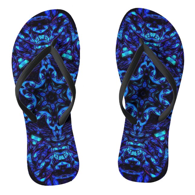 Blued Up Thongs (Footbed)