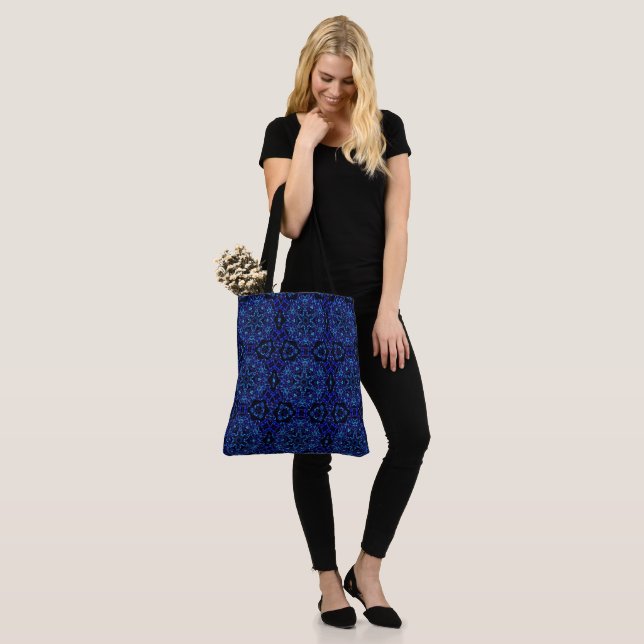 Blued Up Tote Bag (On Model)