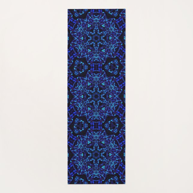 Blued Up Yoga Mat (Back)