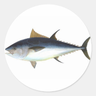 Bluefin Tuna Classic Round Sticker