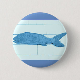 bluefish logo 6 cm round badge