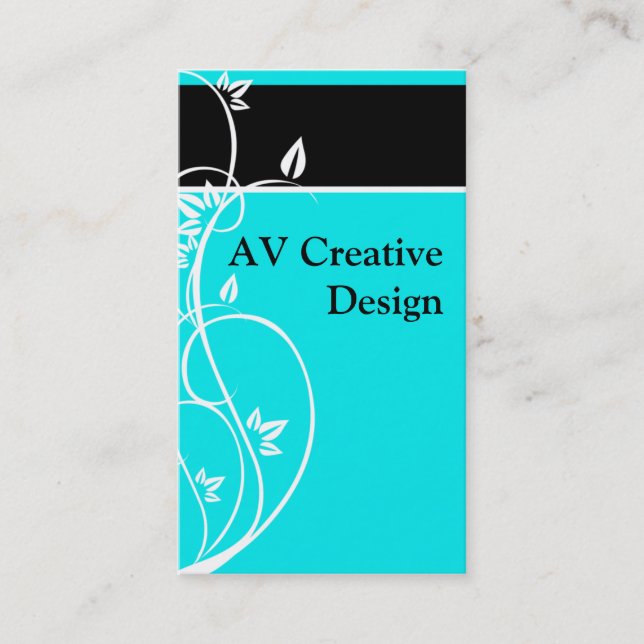 BlueFlourish - Customised Business Card (Front)