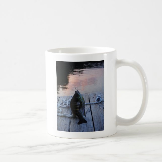 Bluegill at sunset Lake Arrowhead Coffee Mug (Right)