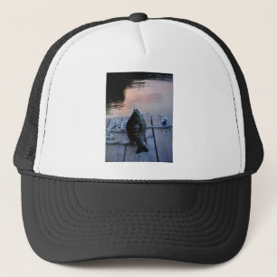 Bluegill at sunset Lake Arrowhead Trucker Hat