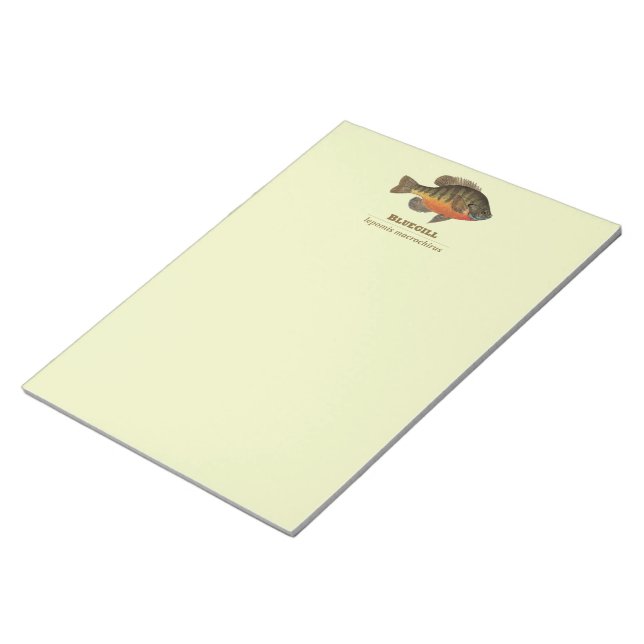 Bluegill Bream Fishing Notepad (Angled)
