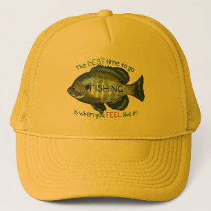 Bluegill Fishing Hat Best Time To Go Fishing