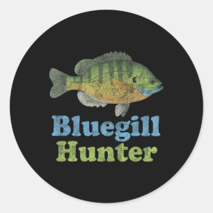 Bluegill Hunter Shirt Funny Fishing Fisherman Classic Round Sticker