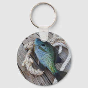 bluegill on dock key ring