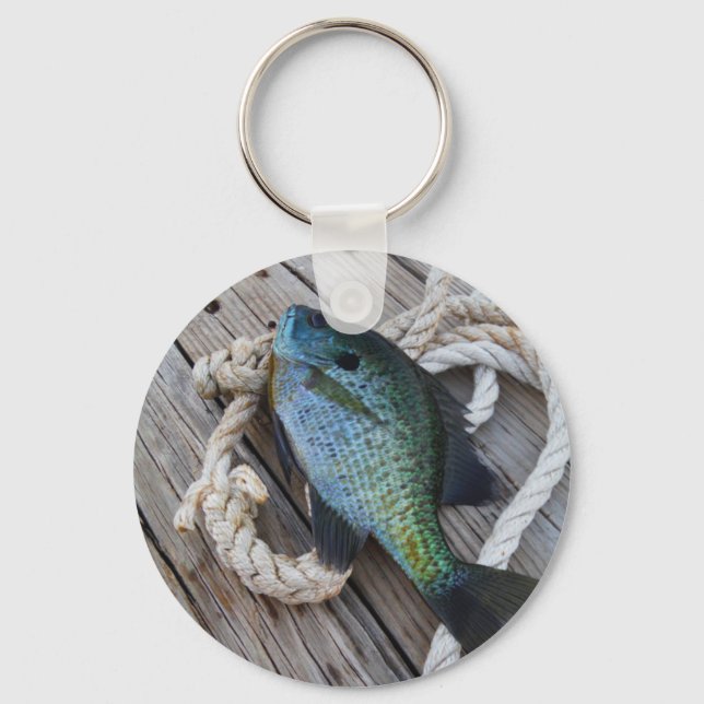 bluegill on dock key ring (Front)