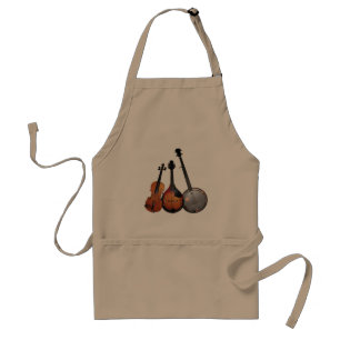 Bluegrass Band Cartoon Standard Apron