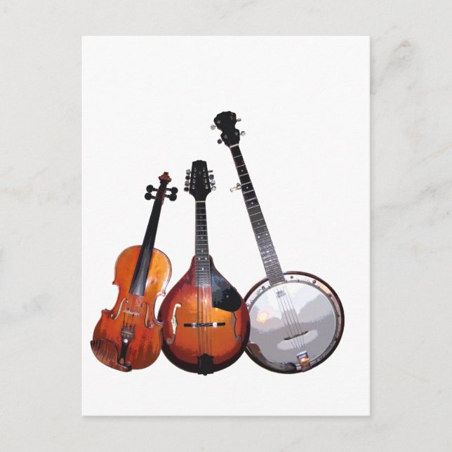 Bluegrass Band Filtered Postcard (Front)