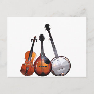 Bluegrass Band Postcard