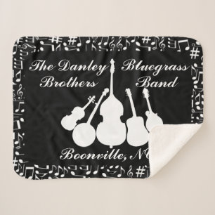 BLUEGRASS BAND SHERPA BLANKET