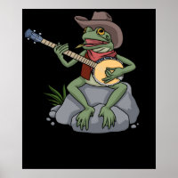 Bluegrass Banjo Frog Country Music Gift Banjo
