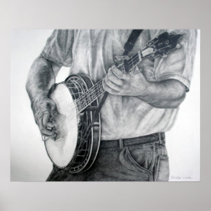 Bluegrass Banjo Poster