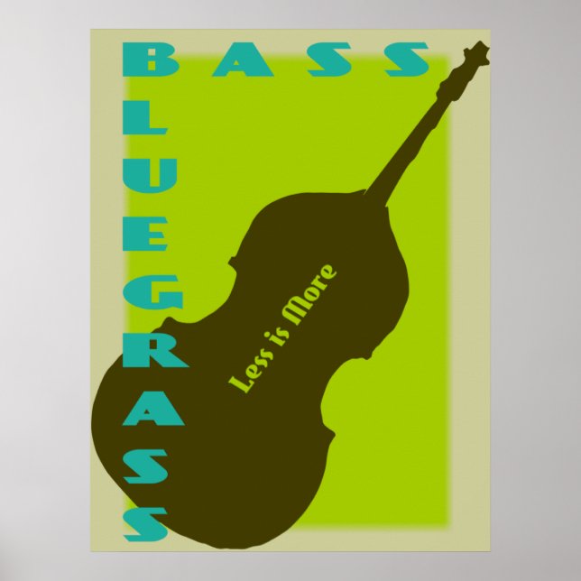 Bluegrass Bass: Less is More Poster (Front)