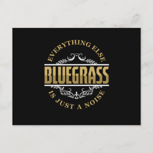 Bluegrass Country Music Banjo Mandolin Band Gift Postcard