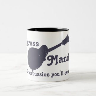 Bluegrass Mandolin - All the Percussion You Need Two-Tone Coffee Mug