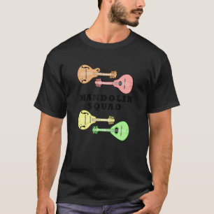 Bluegrass Mandolin Squad Music Band T-Shirt
