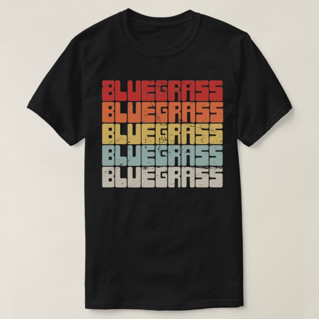 Bluegrass Music Bluegrass Band Retro Vintage  T-Shirt (Design Front)