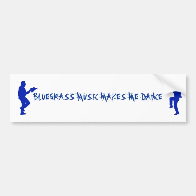 BLUEGRASS MUSIC-BUMPER STICKER (Front)