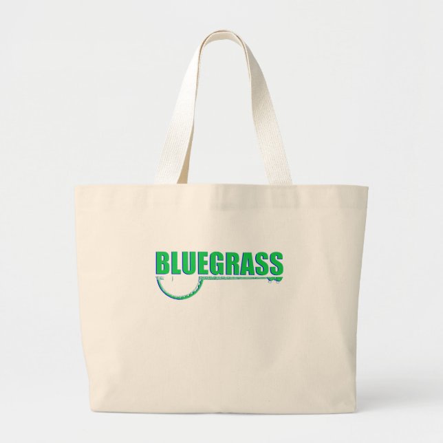 Bluegrass Music Large Tote Bag (Front)
