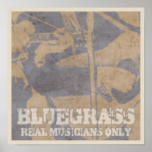 Bluegrass Music Real Musicians Only Distressed