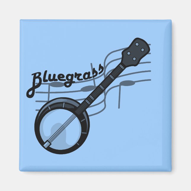 Bluegrass music with banjo magnet (Front)