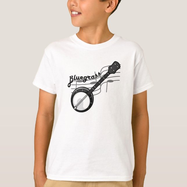 Bluegrass music with banjo T-Shirt (Front)