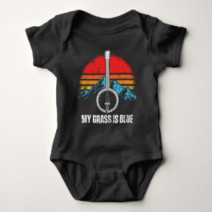 Bluegrass Musician Banjo Player Music Mountains Baby Bodysuit